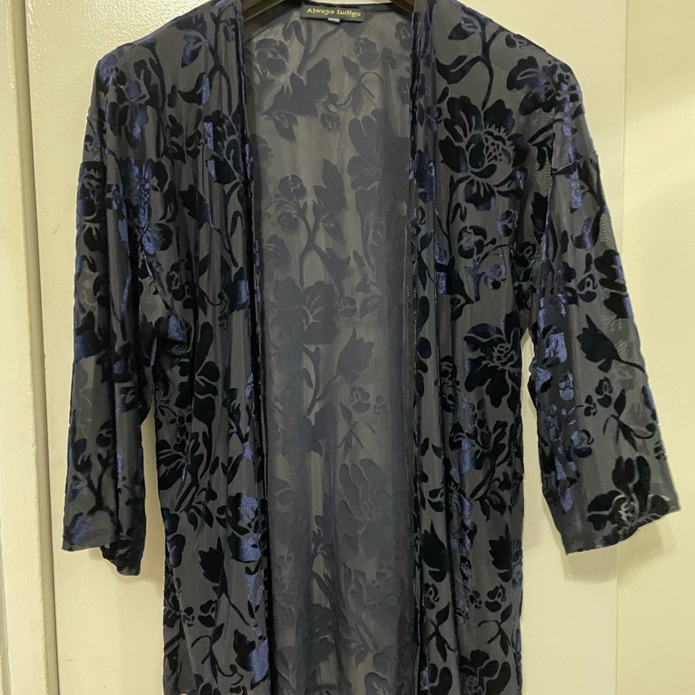 Blue velvet coverup